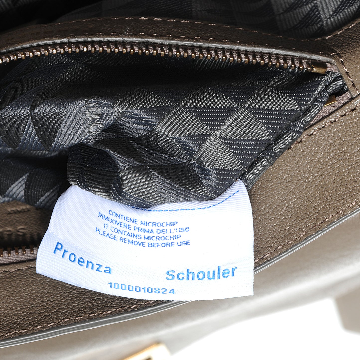 Lambskin PS1 Medium Satchel Smoke