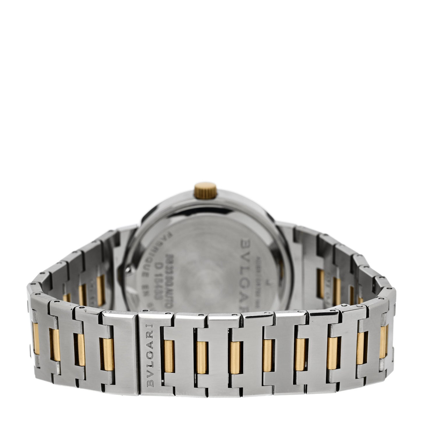 Stainless Steel 18K Yellow Gold 33mm Automatic Watch Black