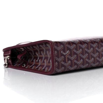 Goyard Goyardine Jouvence Toiletry Pouch Burgundy 7 of 11