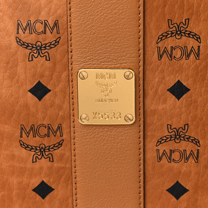 MCM Visetos Medium Liz Reversible Shopper Tote Cognac 7 of 21