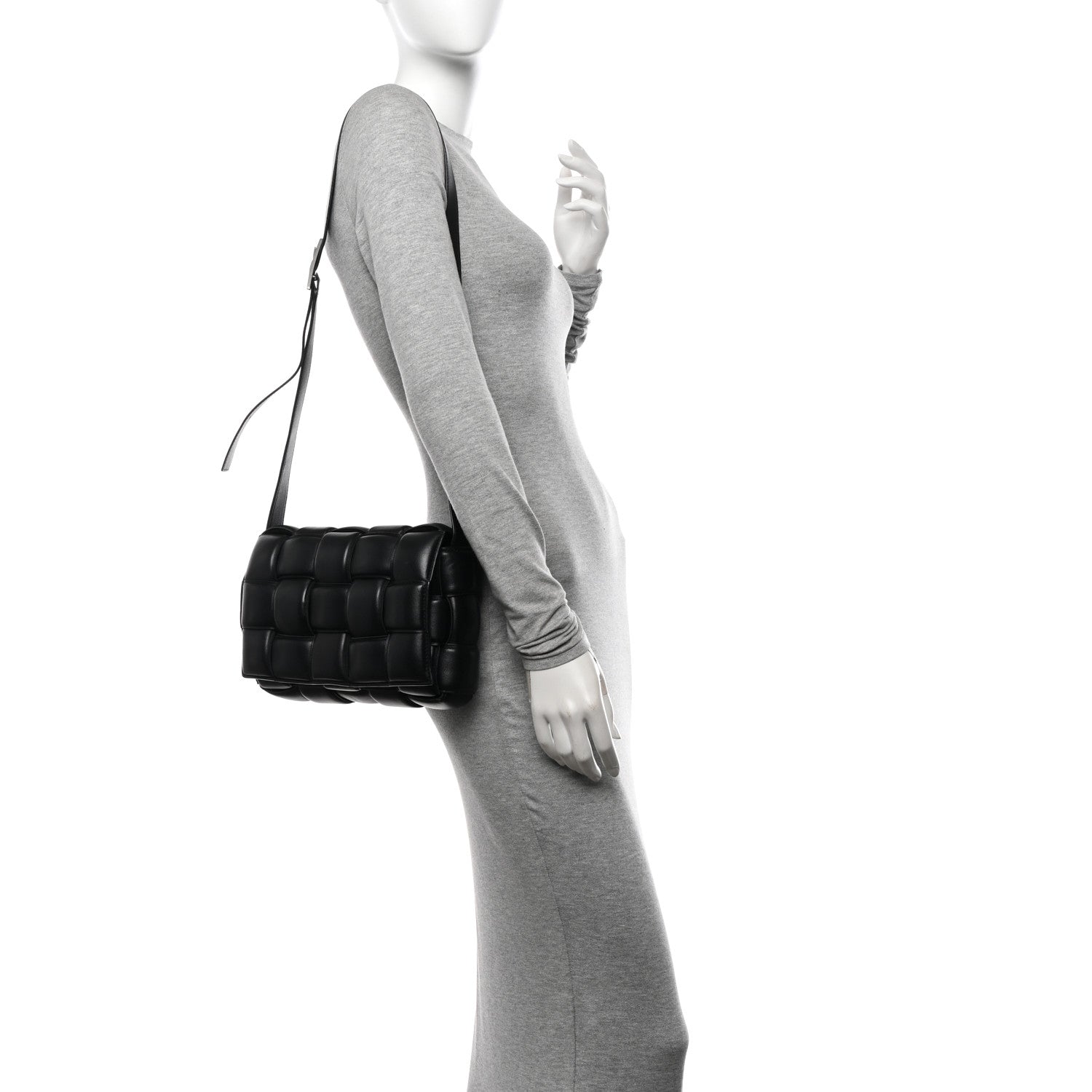 Bottega Veneta Nappa Maxi Intreccio Padded Cassette Crossbody Bag Black 2 of 12