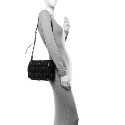 Bottega Veneta Nappa Maxi Intreccio Padded Cassette Crossbody Bag Black 2 of 12