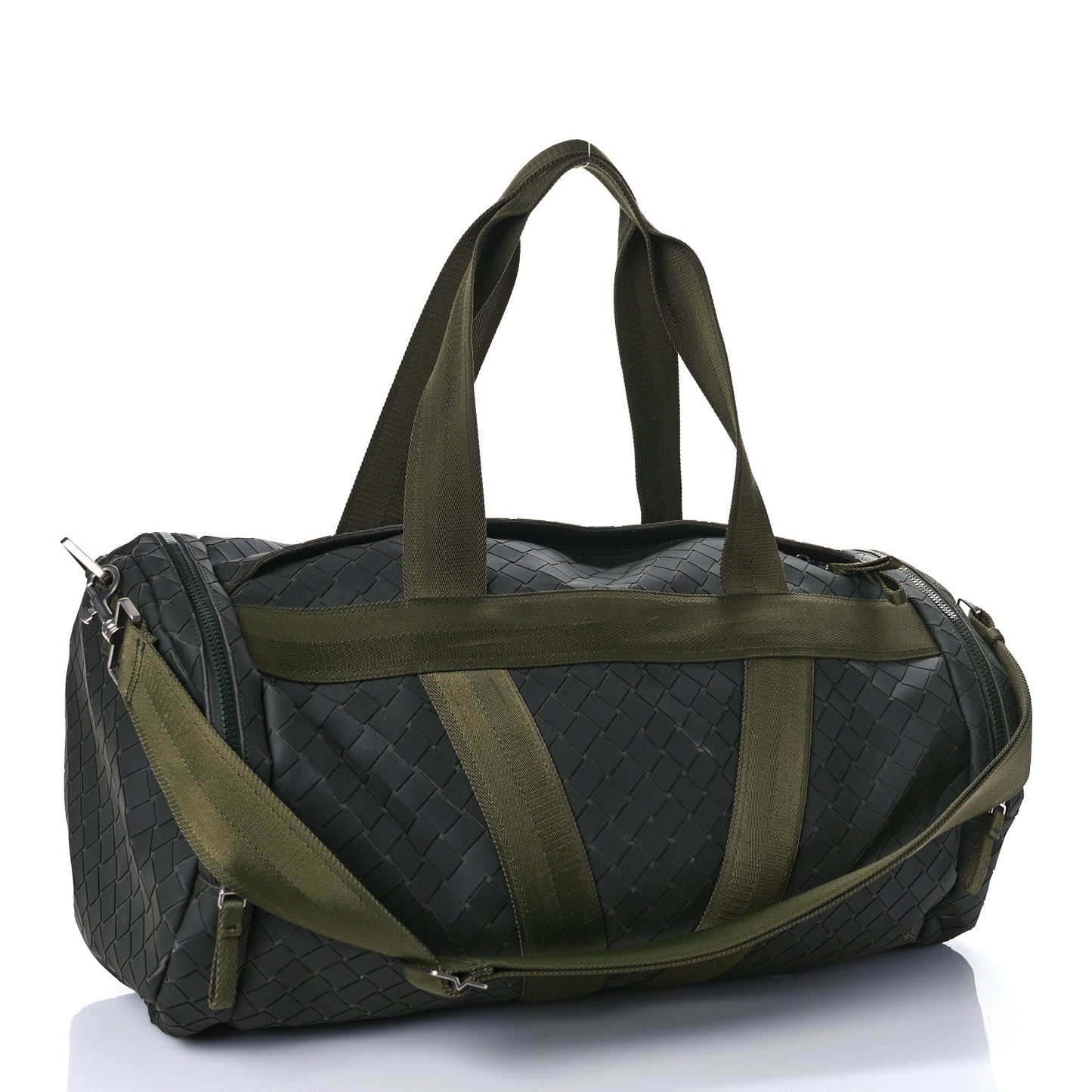 Intrecciato Rubber Canvas Duffle Bag Camping