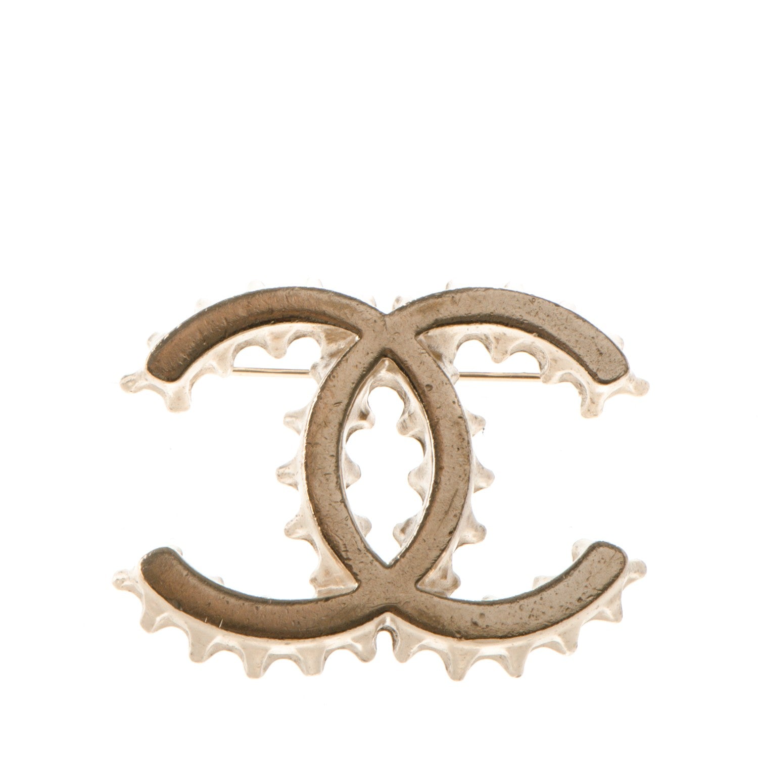 Chanel Soda Cap CC Brooch Gold 1 of 4