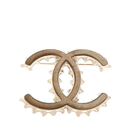 Chanel Soda Cap CC Brooch Gold 1 of 4