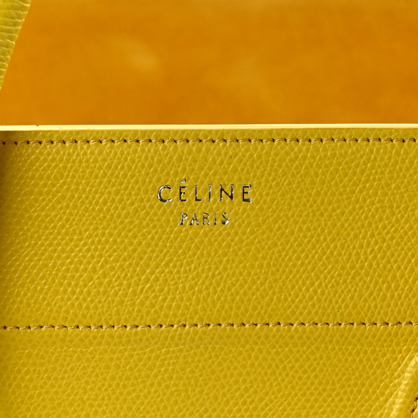 Grained Calfskin Medium Phantom Luggage Yellow