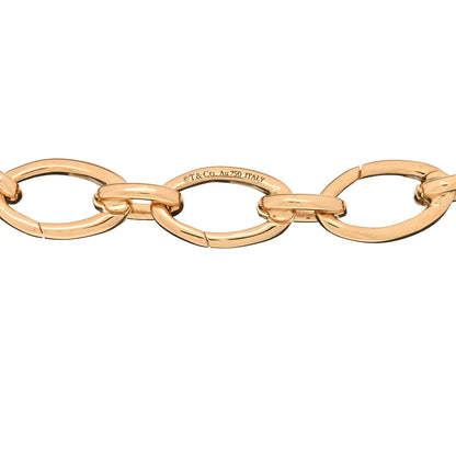 Tiffany 18K Rose Gold Clasping Oval Link Bracelet 3 of 3