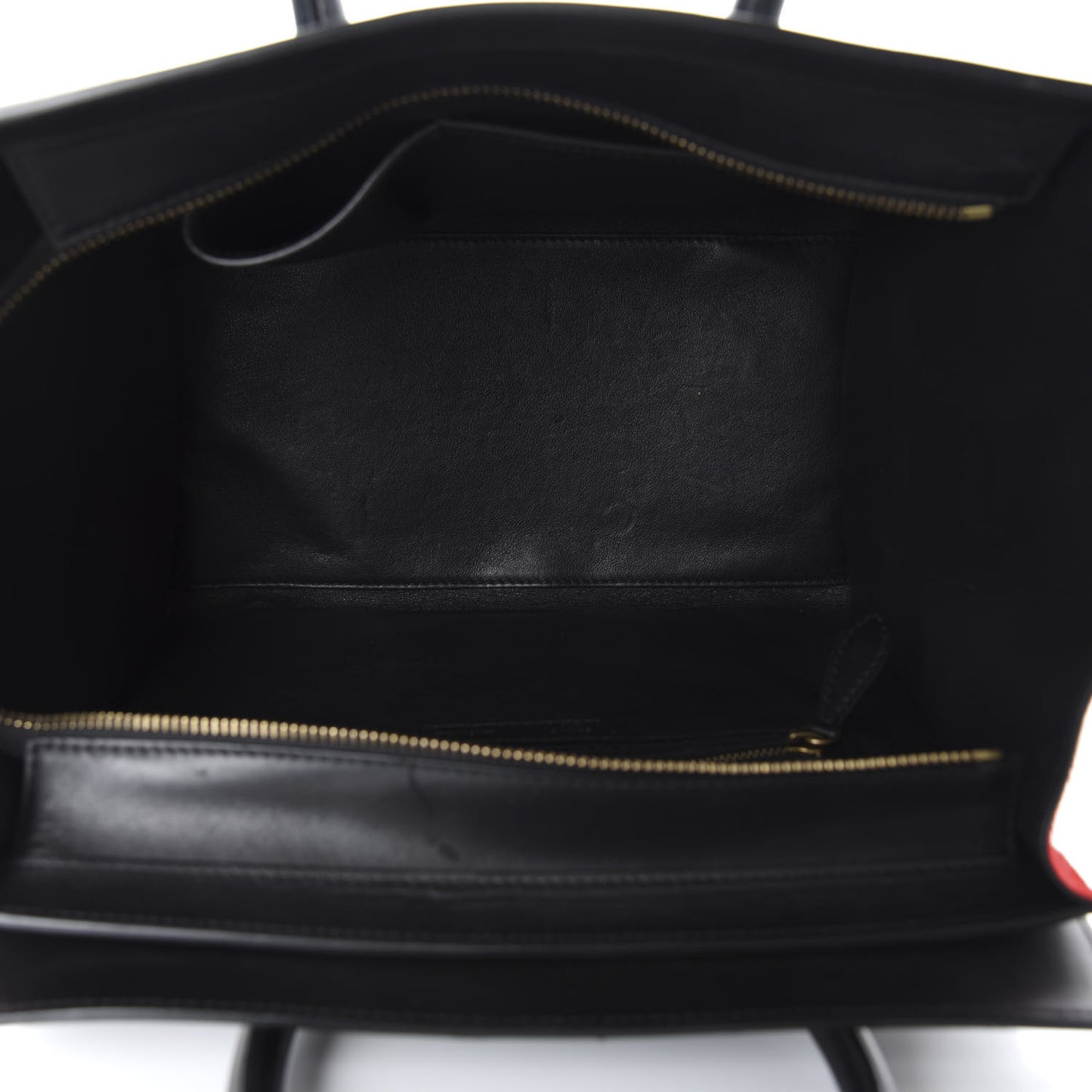 Pony Hair Mini Tri-Color Luggage Glacier Red Black