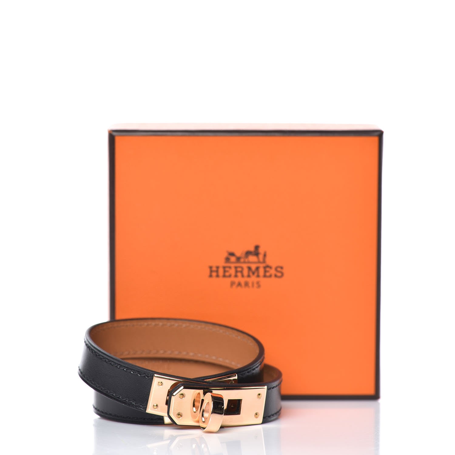 Hermes Box Kelly Double Tour Bracelet T3 Black 7 of 7