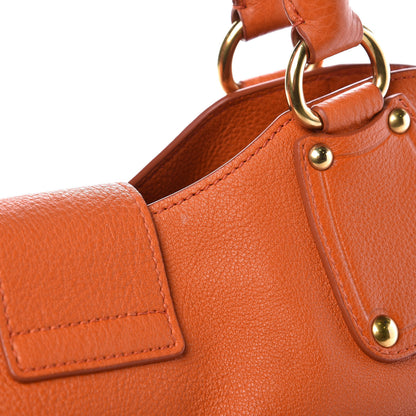 Prada Vitello Daino Shoulder Bag Papaya 12 of 12