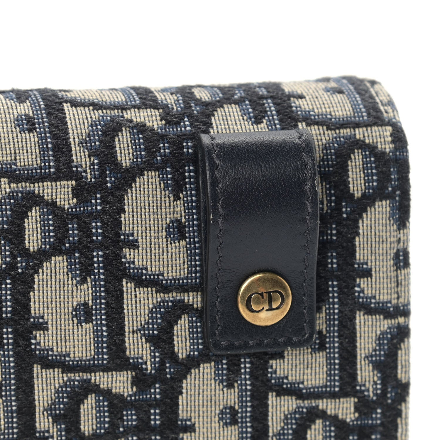 Christian Dior Oblique Saddle Belt Bag Blue 10 of 11