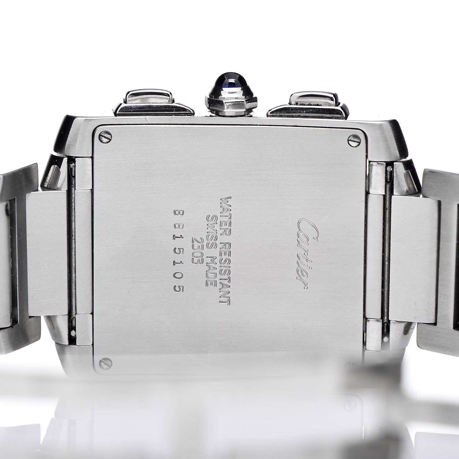 Cartier Stainless Steel 28mm Tank Francaise Chrono Reflex Quartz Watch 5 of 9