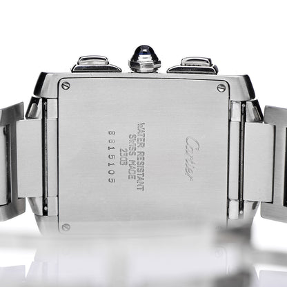 Cartier Stainless Steel 28mm Tank Francaise Chrono Reflex Quartz Watch 5 of 9