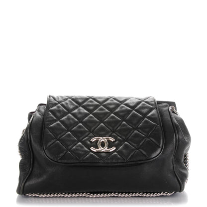 Chanel Lambskin Accordion Flap Black 1 of 7