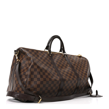 Louis Vuitton Damier Ebene Keepall Bandouliere 55 2 of 8