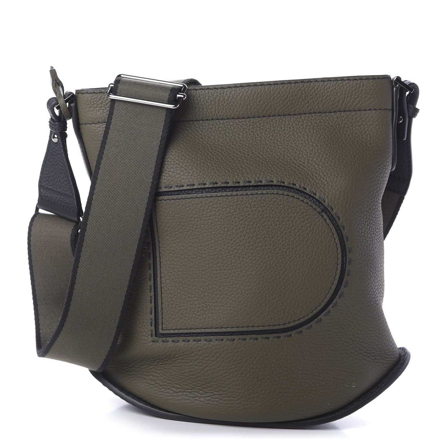 Taurillon Pin Daily Surpique Bucket Black Kaki