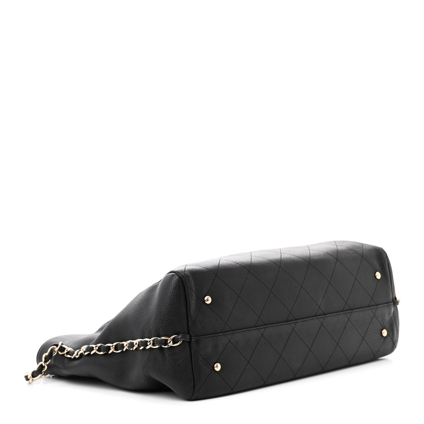Bullskin Stitched Large Shopping Bag Black