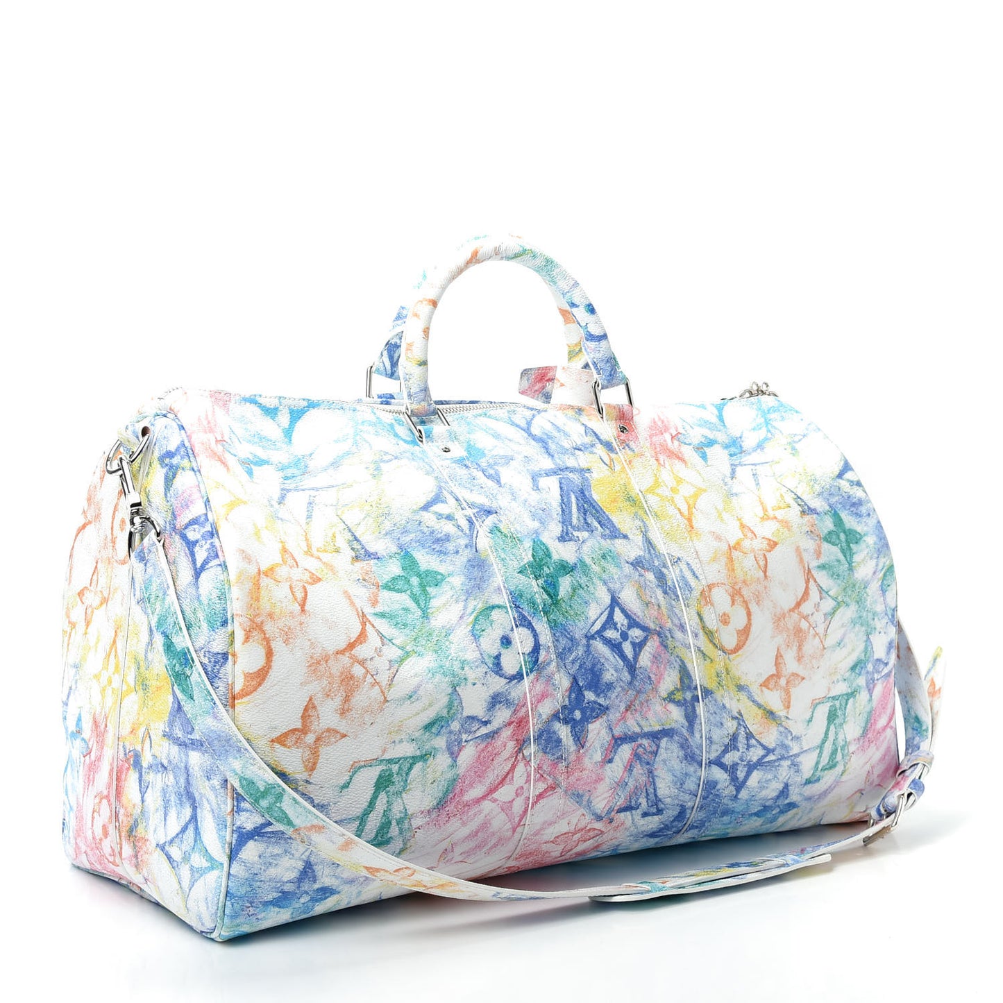 Monogram Pastel Colors Keepall Bandouliere 50 Multicolor