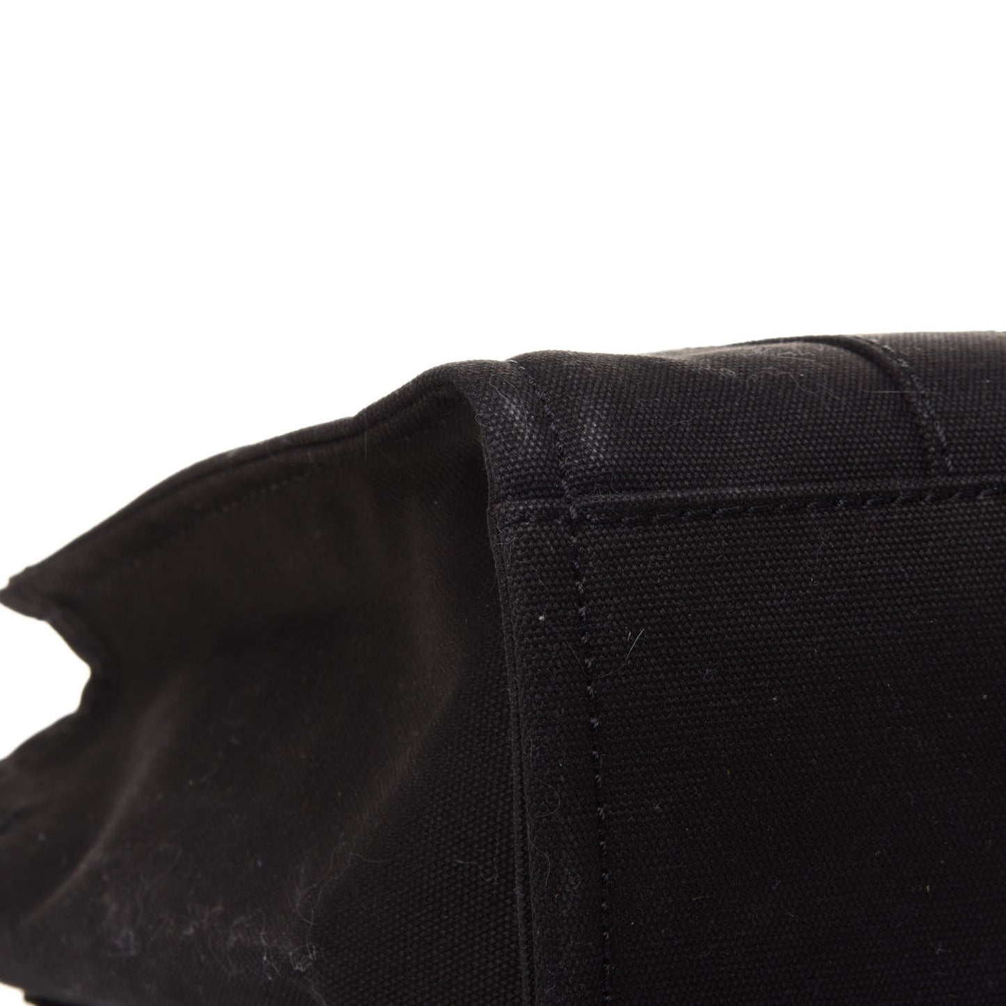 Cotton Canvas Small The Traveler Tote Bag Black