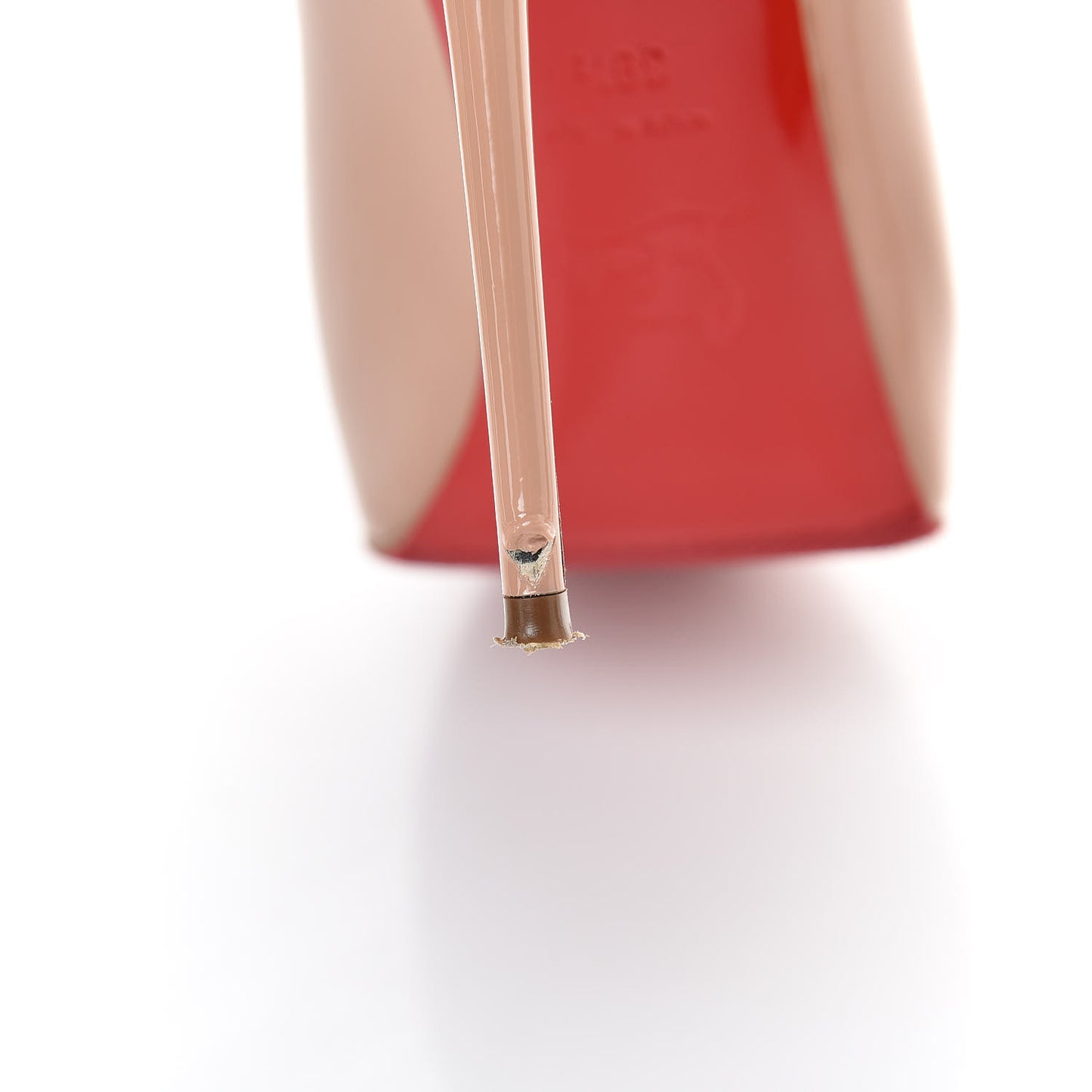 Patent New Very Prive 120 Pumps 39.5 Nude