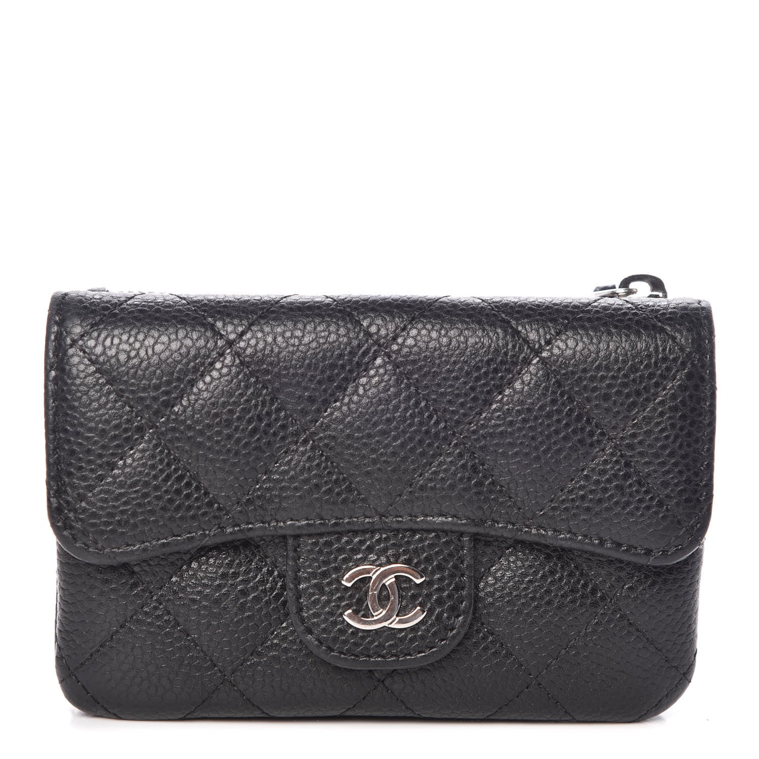 Chanel Caviar Quilted Coin Purse Black 1 of 11