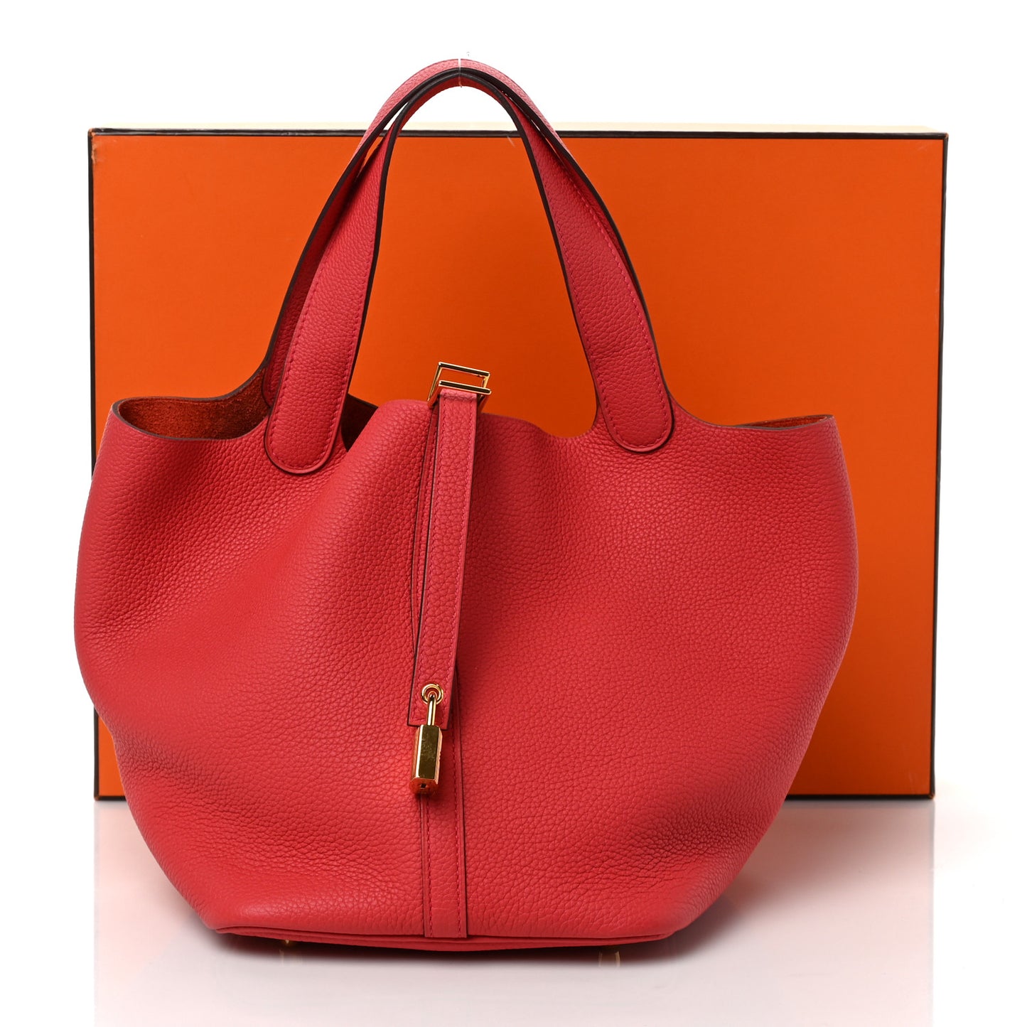 Taurillon Clemence Picotin Lock 22 MM Rouge de Coeur