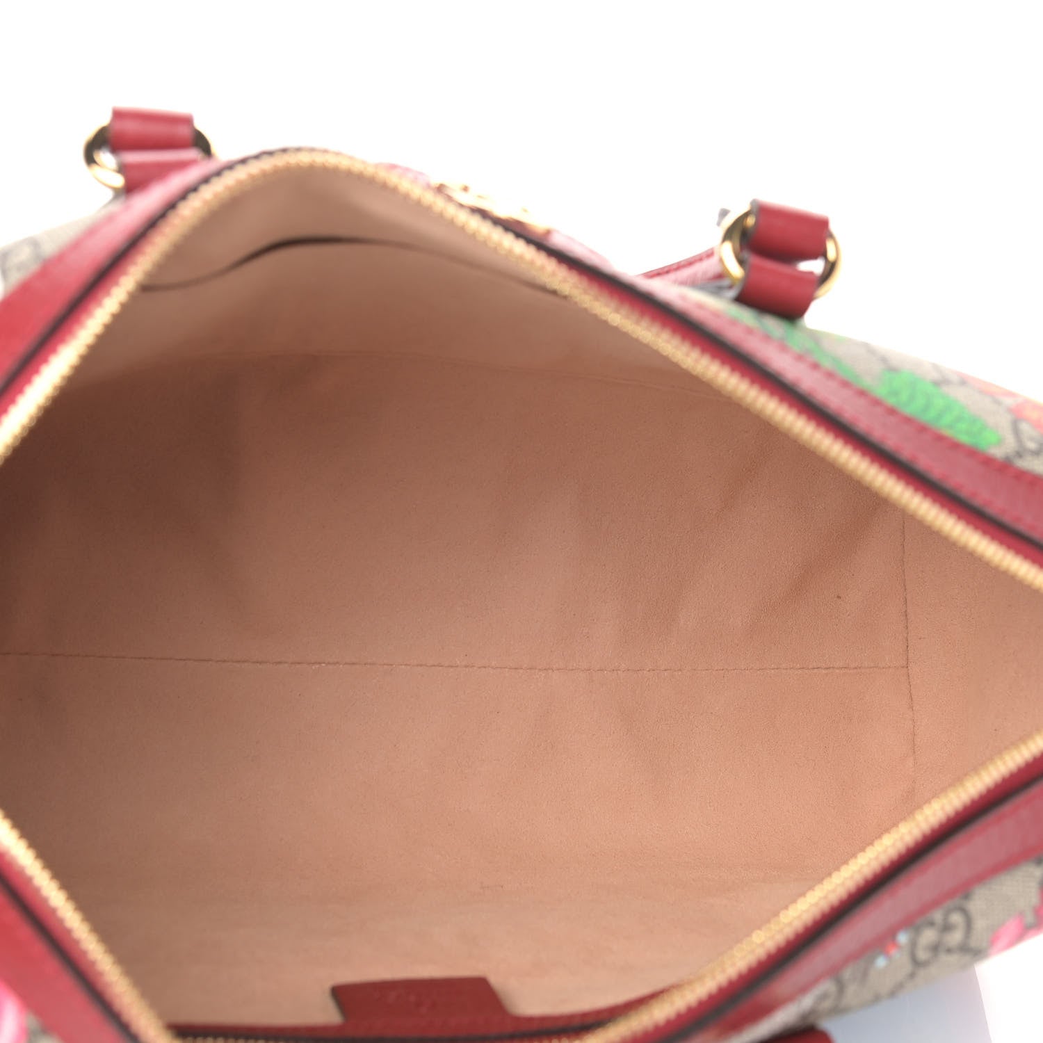 Gucci GG Supreme Monogram Flora Web Medium Ophidia Boston Red 5 of 9