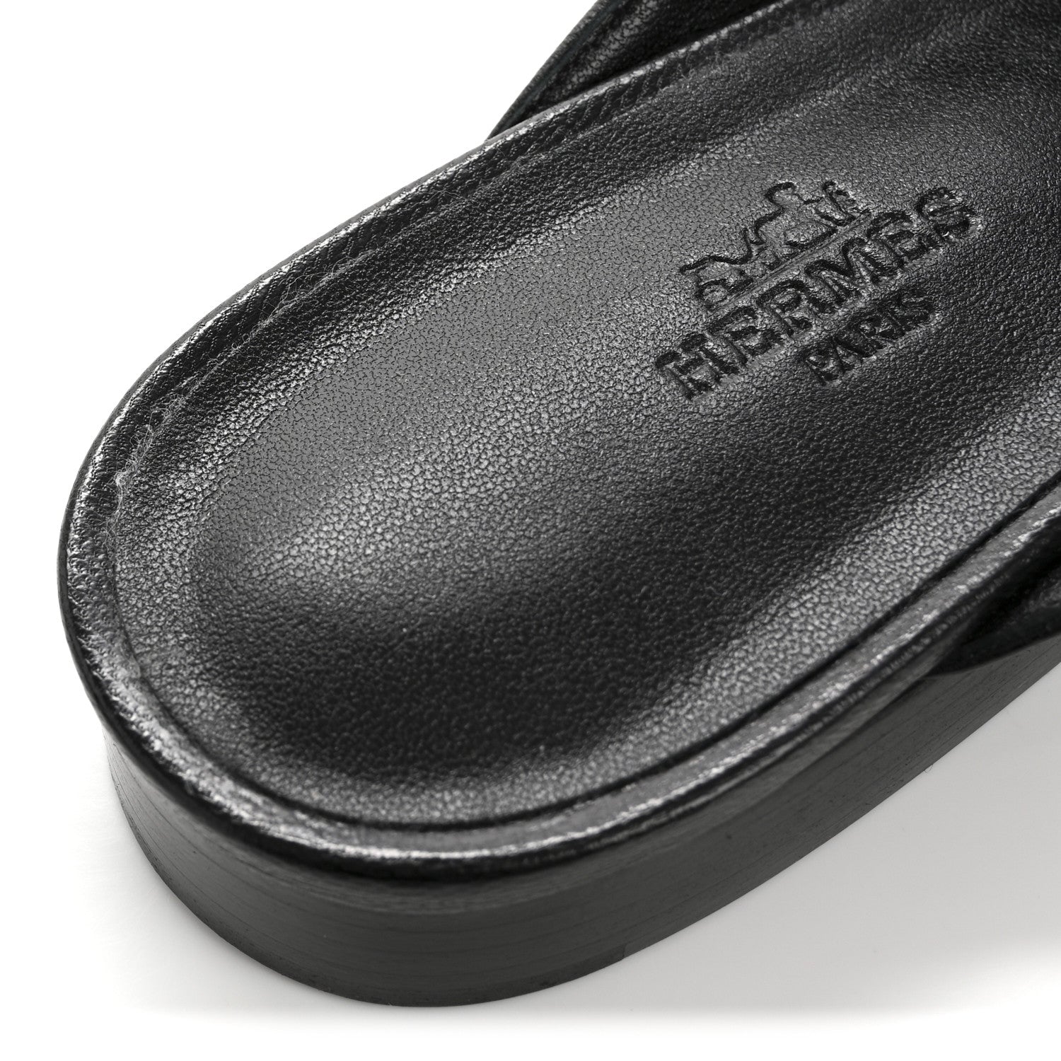 Hermes Goatskin Oz Mules 39 Black 12 of 12