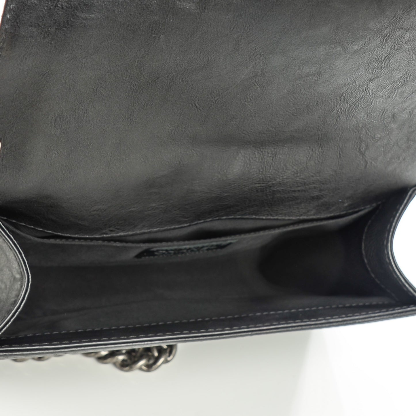 Calfskin Quilted Embellished Metal Medium Boy Flap Black