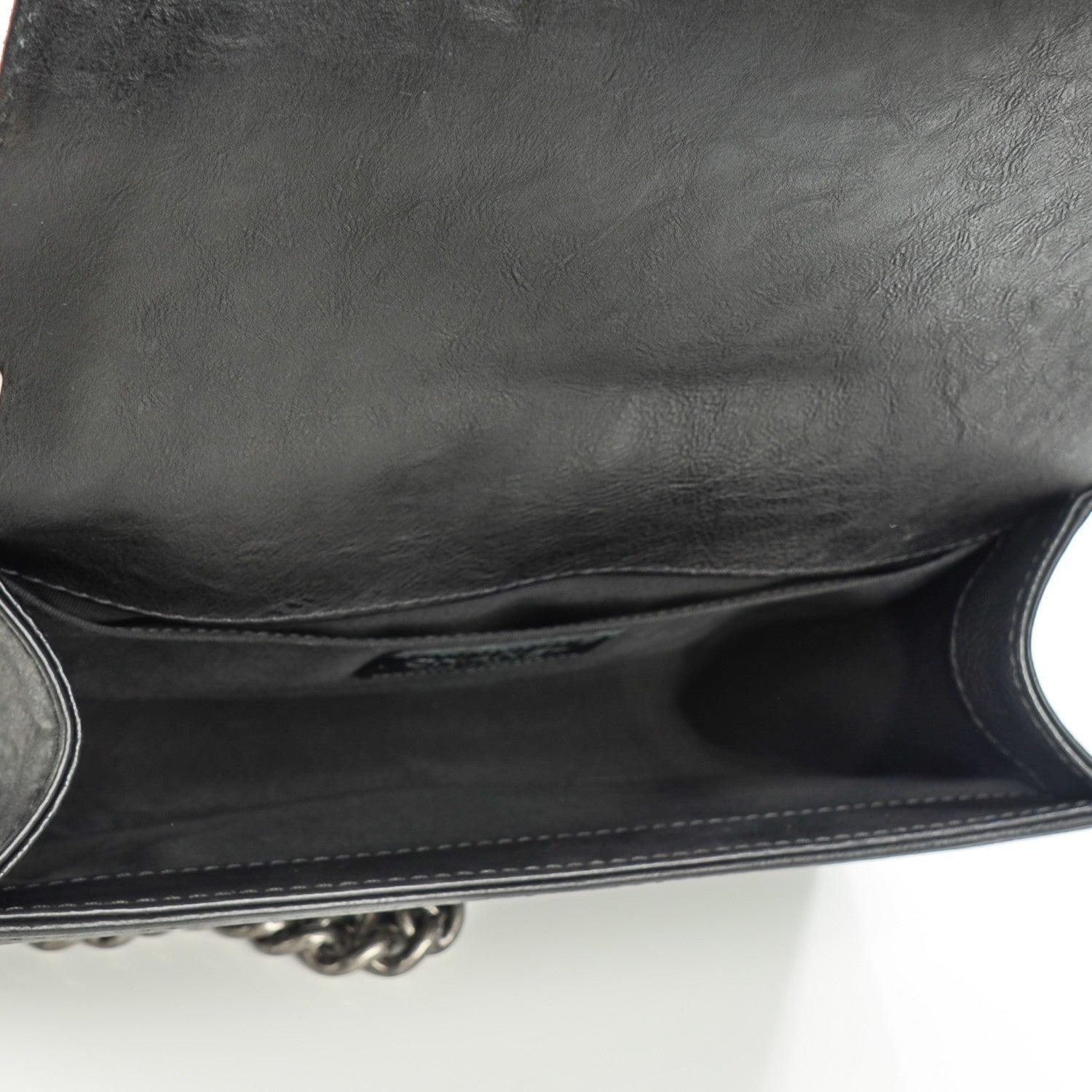 Chanel Calfskin Quilted Embellished Metal Medium Boy Flap Black 5 of 8