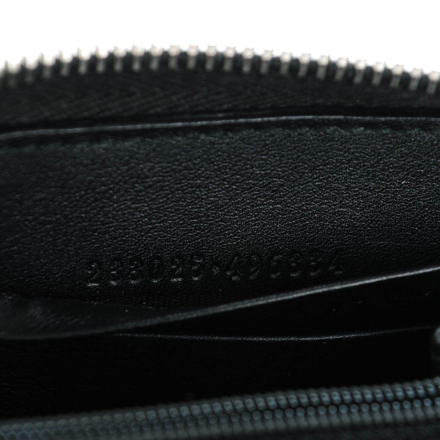 Guccissima Large Twins Zip Around Wallet Black
