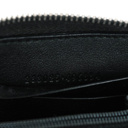 Gucci Guccissima Large Twins Zip Around Wallet Black 7 of 10