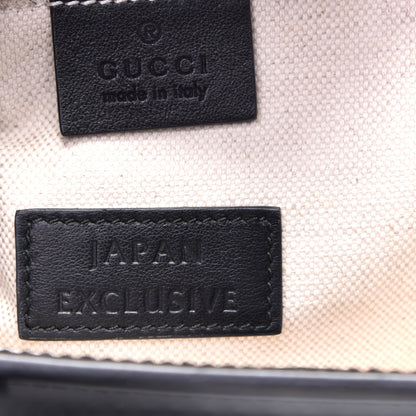 Gucci Calfskin Marmont Ribbon Top Handle Bag Black 6 of 10