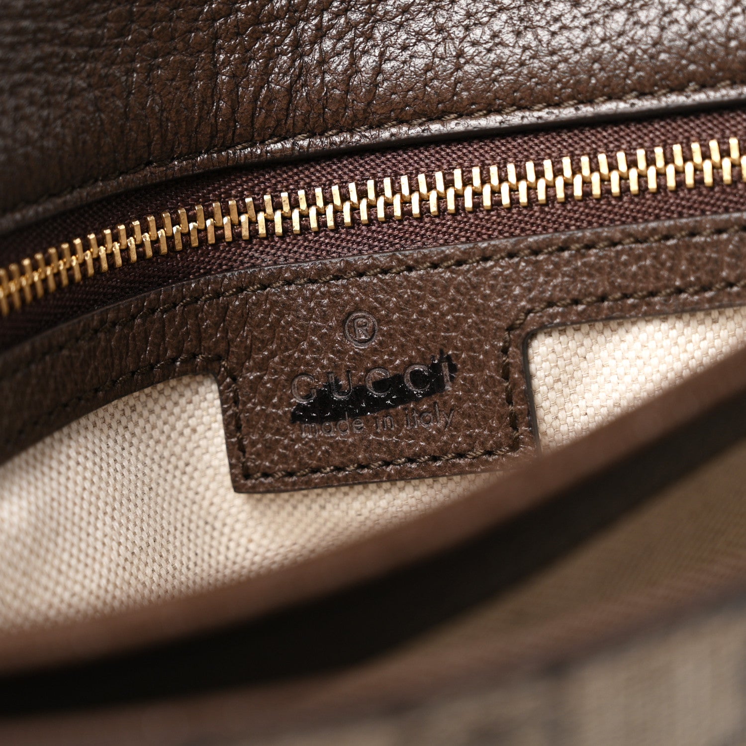 Gucci GG Supreme Monogram Textured Dollar Calfskin Web Medium Blondie Top Handle Shoulder Flap Bag Beige Ebony New Acero 6 of 10