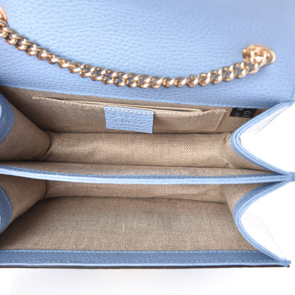 Gucci Dollar Calfskin Small Interlocking G Shoulder Bag Mineral Blue 5 of 9