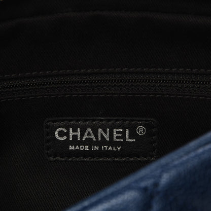Chanel Iridescent Caviar Quilted Small Chic Flap Dark Blue 7 of 7