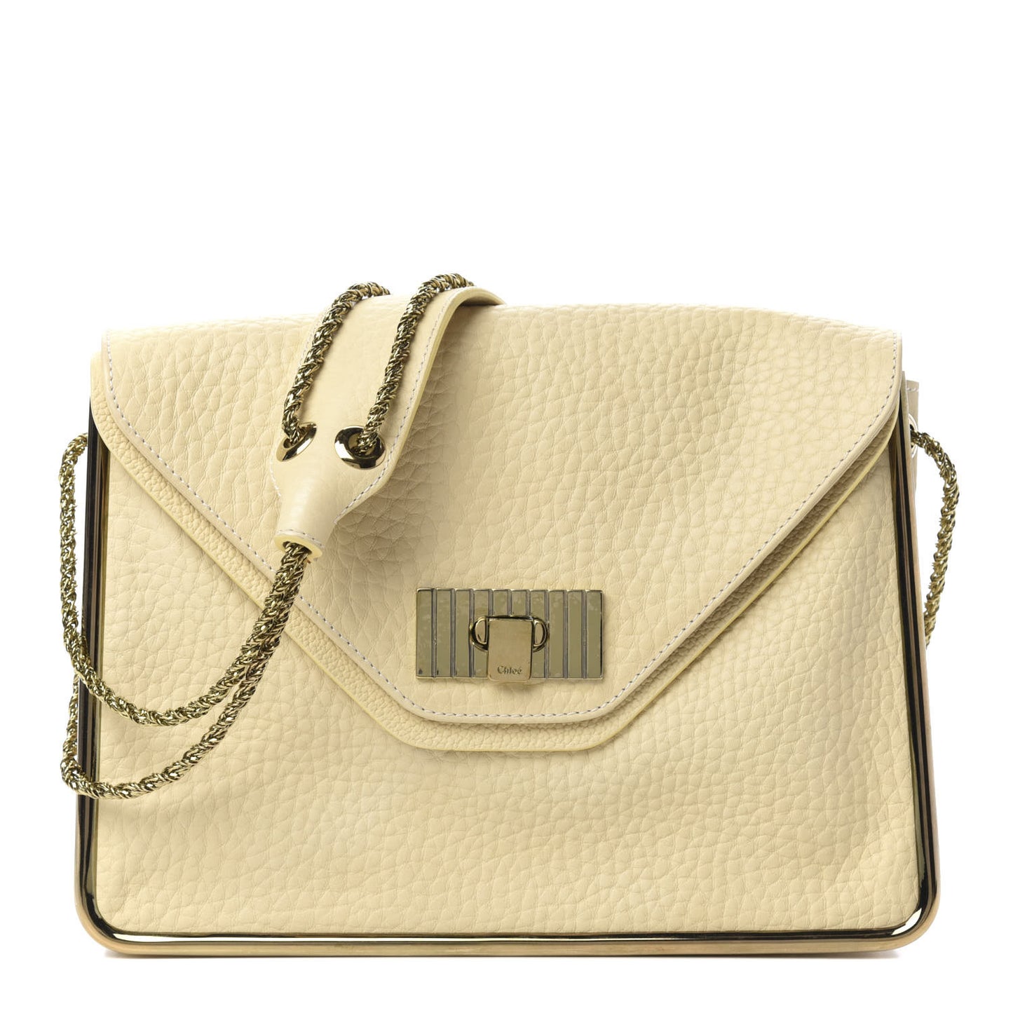 Grained Calfskin Medium Sally Flap Bag