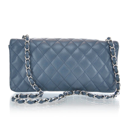 Chanel Caviar East West Flap Blue 3 of 9