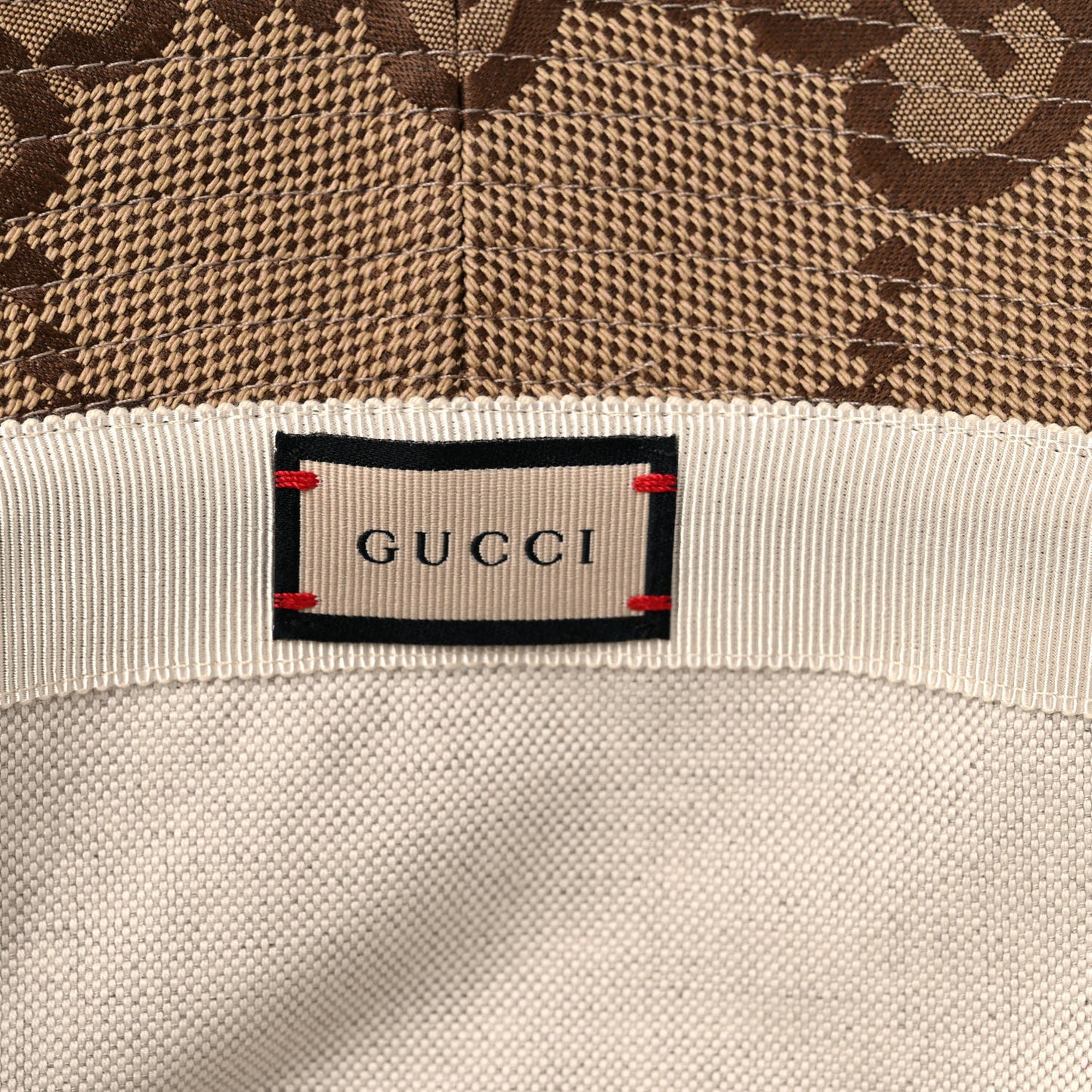 Monogram Jumbo GG Bucket Hat S Camel Ebony New Acero