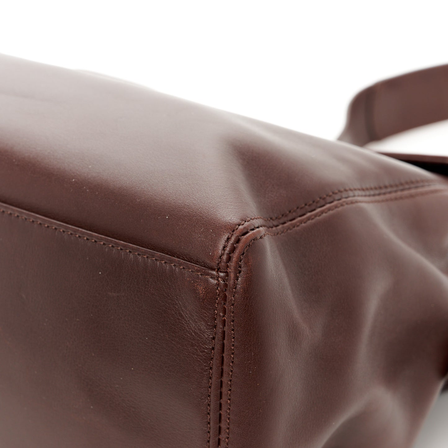 Lambskin Logo Messenger Flap Brown