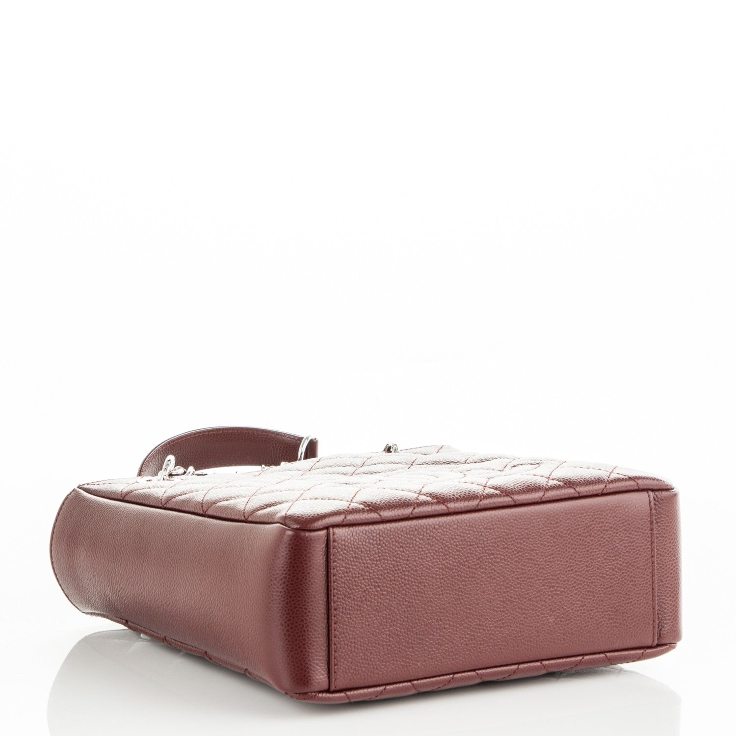 Chanel Caviar Quilted Petit Shopping Tote PST Burgundy 5 of 7