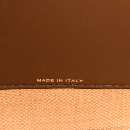 Valentino Garavani Synthetic Raffia Calfskin Rockstud Small Garden Tote Bag Tobacco Cacao 7 of 14