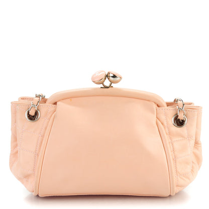 Chanel Lambskin CC Kiss Lock Accordion Bag Rose Clair 1 of 8