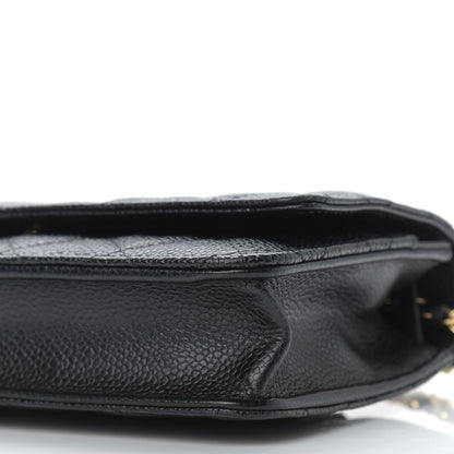 Chanel Caviar Quilted Wallet On Chain WOC Black 10 of 10