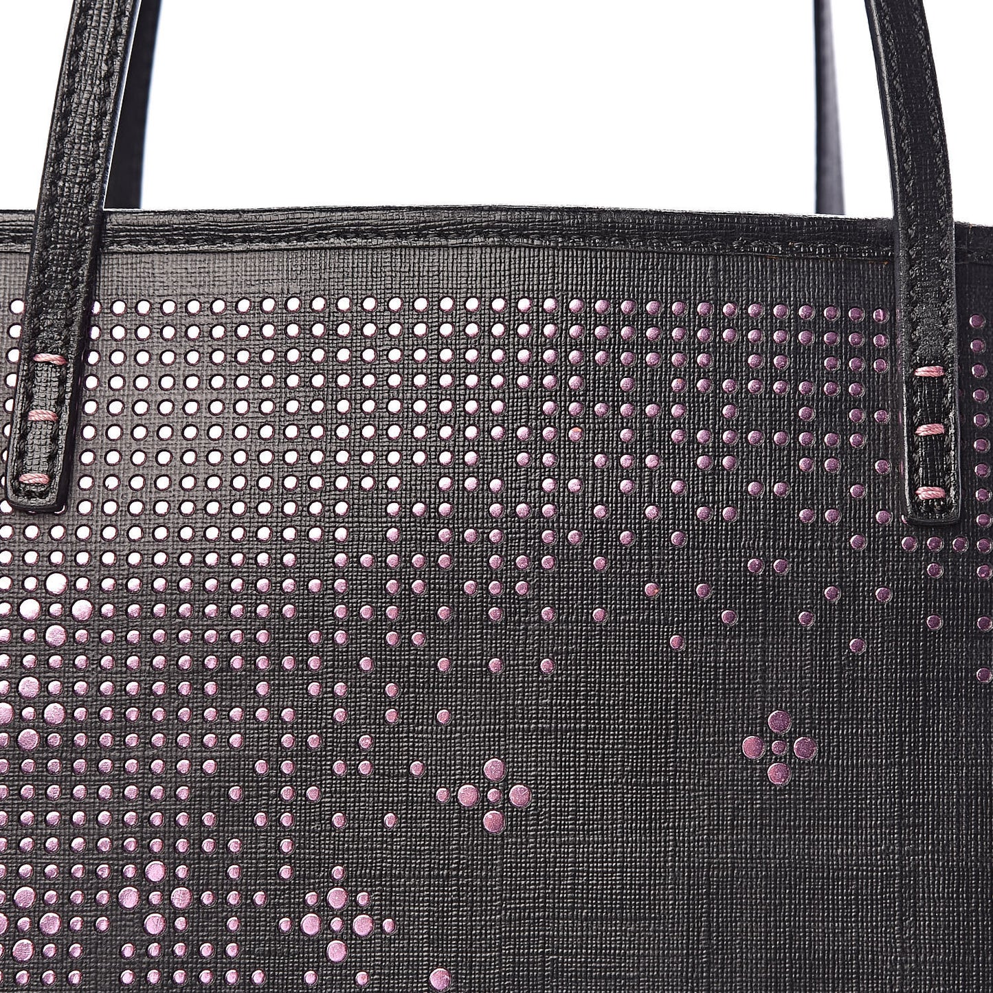 Zucca Lampo Medium Roll Tote Black Oro Rosa