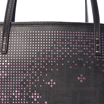 Fendi Zucca Lampo Medium Roll Tote Black Oro Rosa 8 of 10