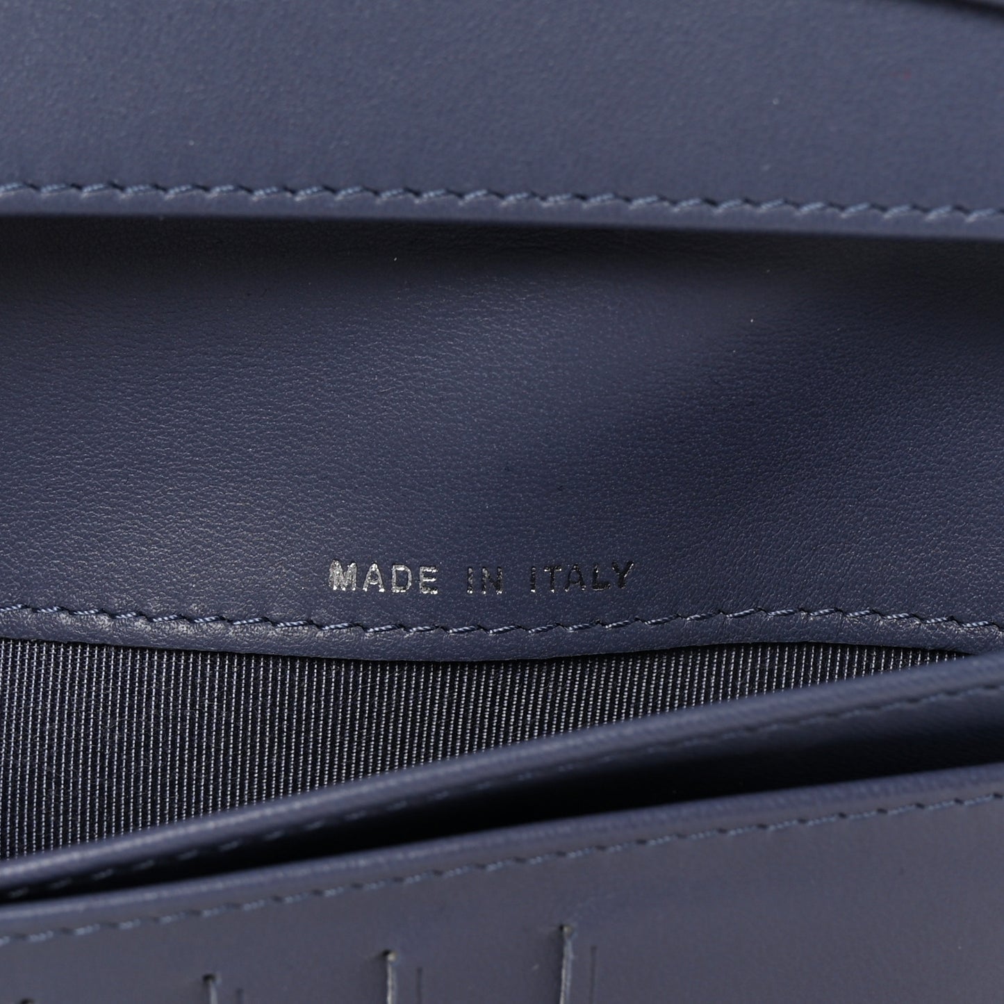 Lambskin Quilted Yen Wallet Purple