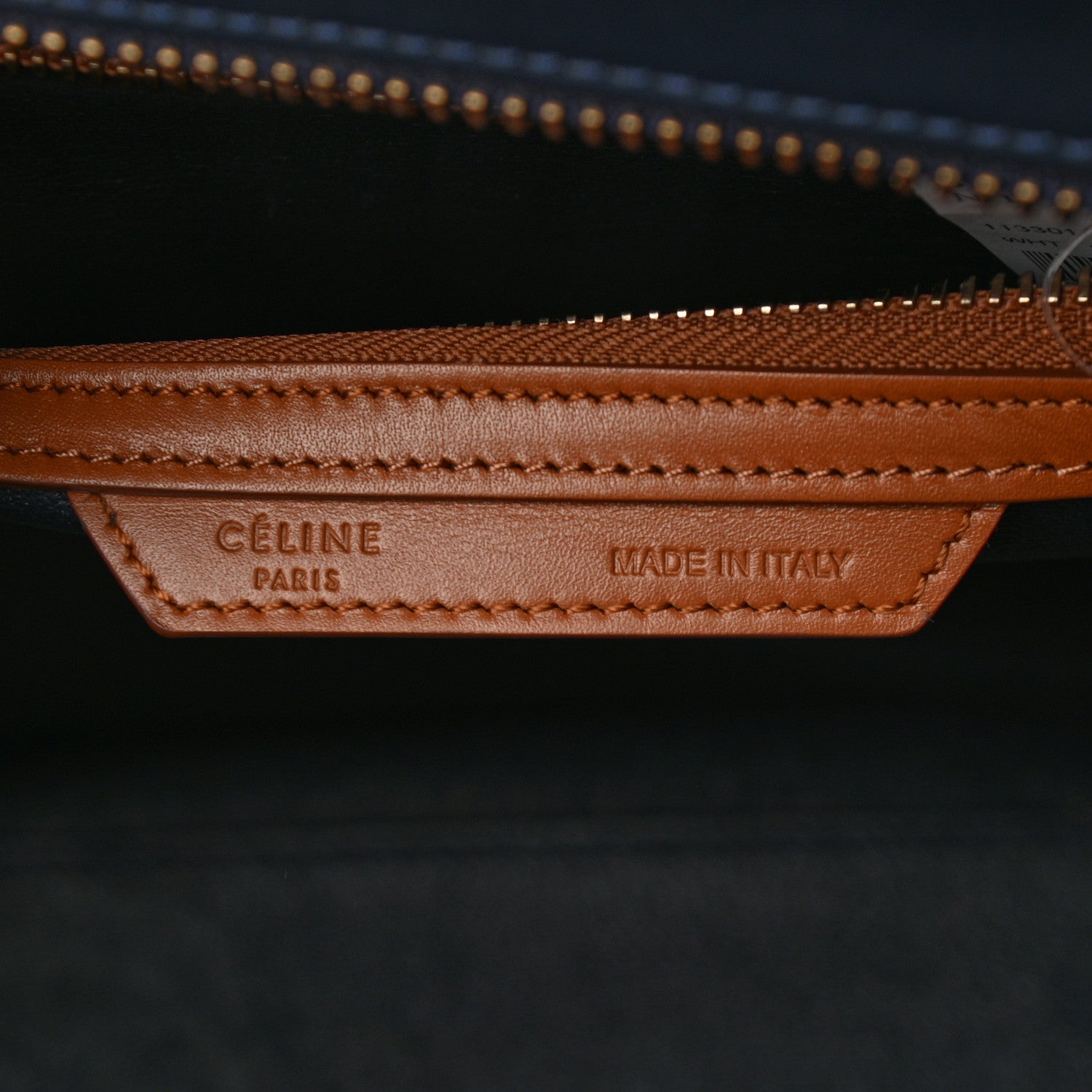 Celine Elephant Calfskin Mini Tri-Color Luggage Brown 6 of 9