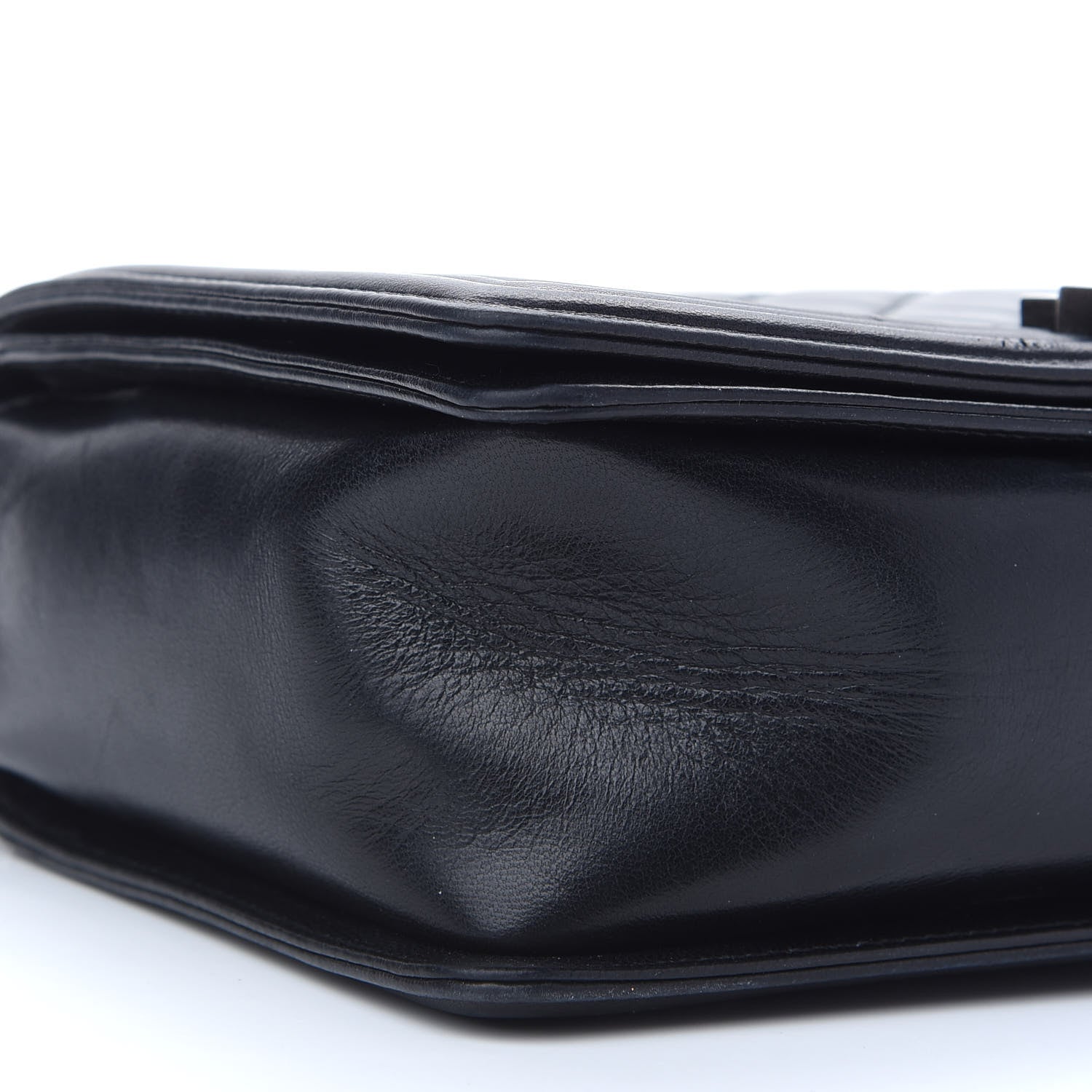 Chanel Lambskin Stingray Quilted Medium Boy Flap Black 7 of 8