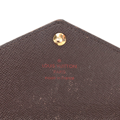 Louis Vuitton Damier Ebene Long Origami Wallet 8 of 11